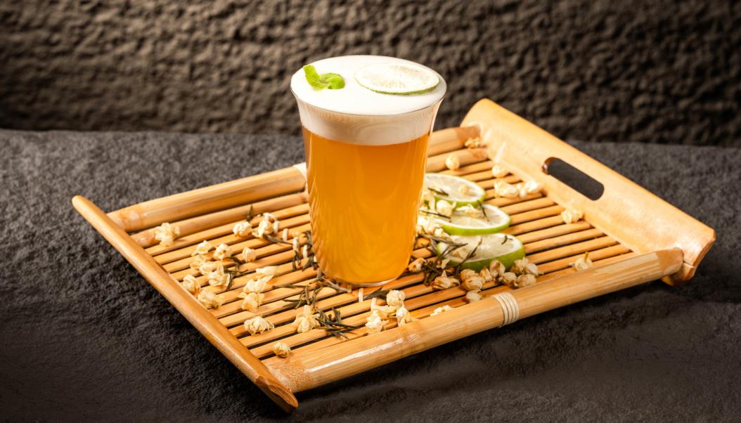 火鍋春季甜品，加盟店新品，抹茶奶豆腐！